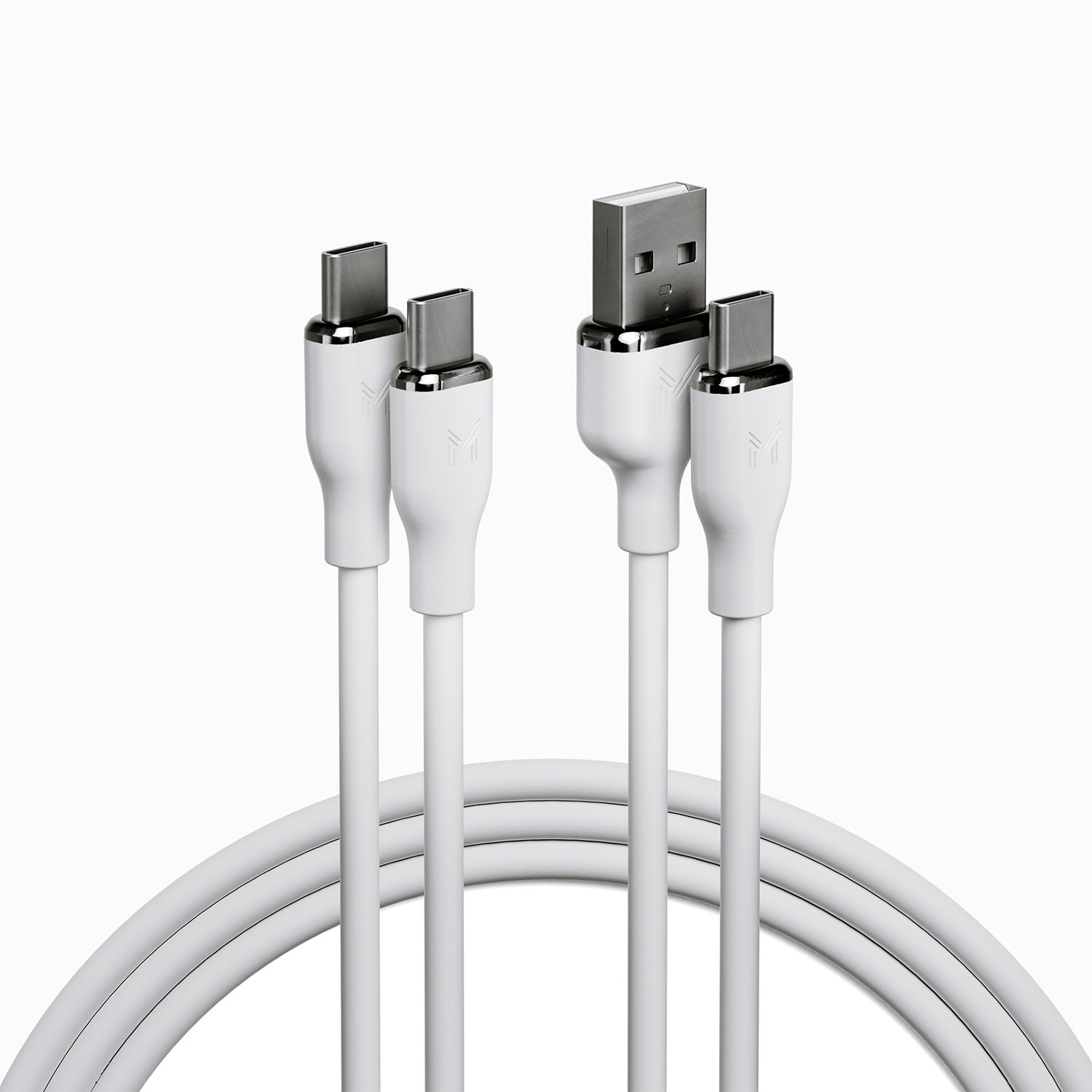 2-Pack USB-C To USB-C Cables (3ft + 6ft) - Super Fast Charging 3.1 Type-C Charger Cord
