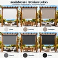 thumbnail image 7 of Rechargeable Motorized Outdoor Sun Shade With Protective Valance - Chalk, 7 of 15
