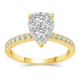 thumbnail image 2 of 1.00 CT. T.W.  Diamond Grand Pear Shaped Composite Engagement Ring in 14K Gold, 2 of 8