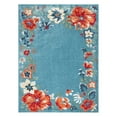 thumbnail image 2 of Town & Country Everyday Hibiscus Bloom Border Modern Floral Outdoor Rug, 2 of 11