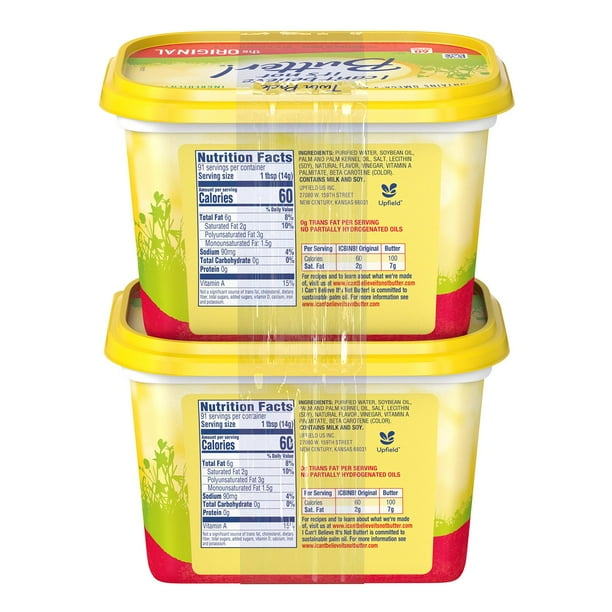 I Can't Believe It's Not Butter Original Vegetable Oil Spread (45