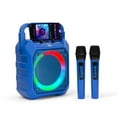 thumbnail image 1 of JOYC Mic Drop Karaoke Machine with 2 Wireless Mics & RGB Lights, Choose Color, 1 of 7