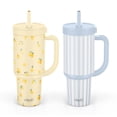 thumbnail image 1 of Ello Oasis 30oz Stainless Steel Tumbler with Handle, 100% Leakproof, 2-Pack, 1 of 6