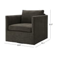 thumbnail image 2 of Marlow Fabric Swivel Chair, 2 of 9