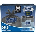 thumbnail image 1 of Member's Mark Simple Tie Heavy Duty Black Trash Bags (55 gal., 80 ct.), 1 of 8