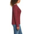 thumbnail image 2 of Lands' End Women's V-Neck Cable Sweater, 2 of 5
