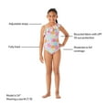 thumbnail image 4 of Member's Mark Girls Asymmetric One-Piece Swimsuit, 4 of 7