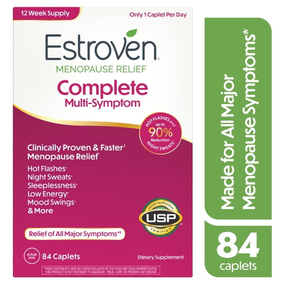 Estroven Complete Multi-Symptom Menopause Relief Caplets 84 ct.