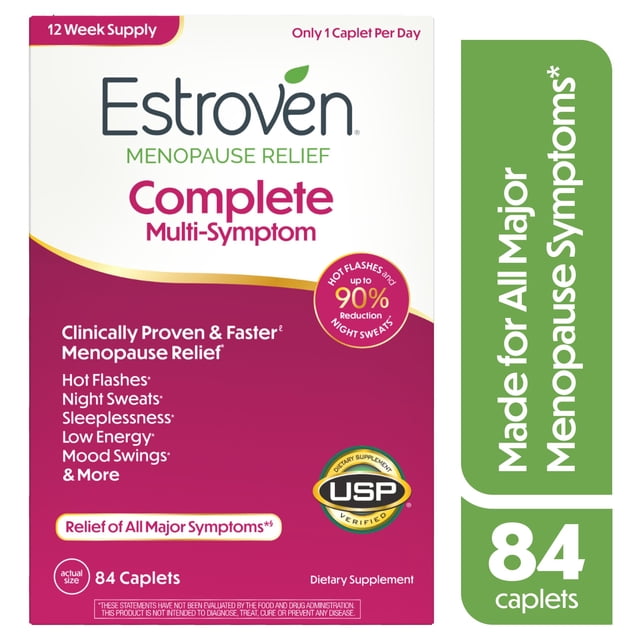 Estroven Complete Multi-Symptom Menopause Relief Caplets 84 ct.