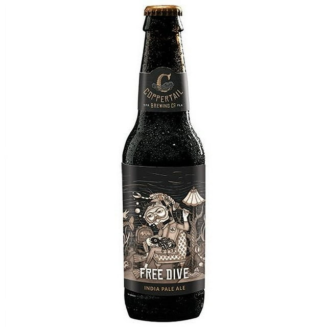 Coppertail Brewing Co. Free Dive IPA Ale Beer, 12 fl. oz. bottle, 6 pk.