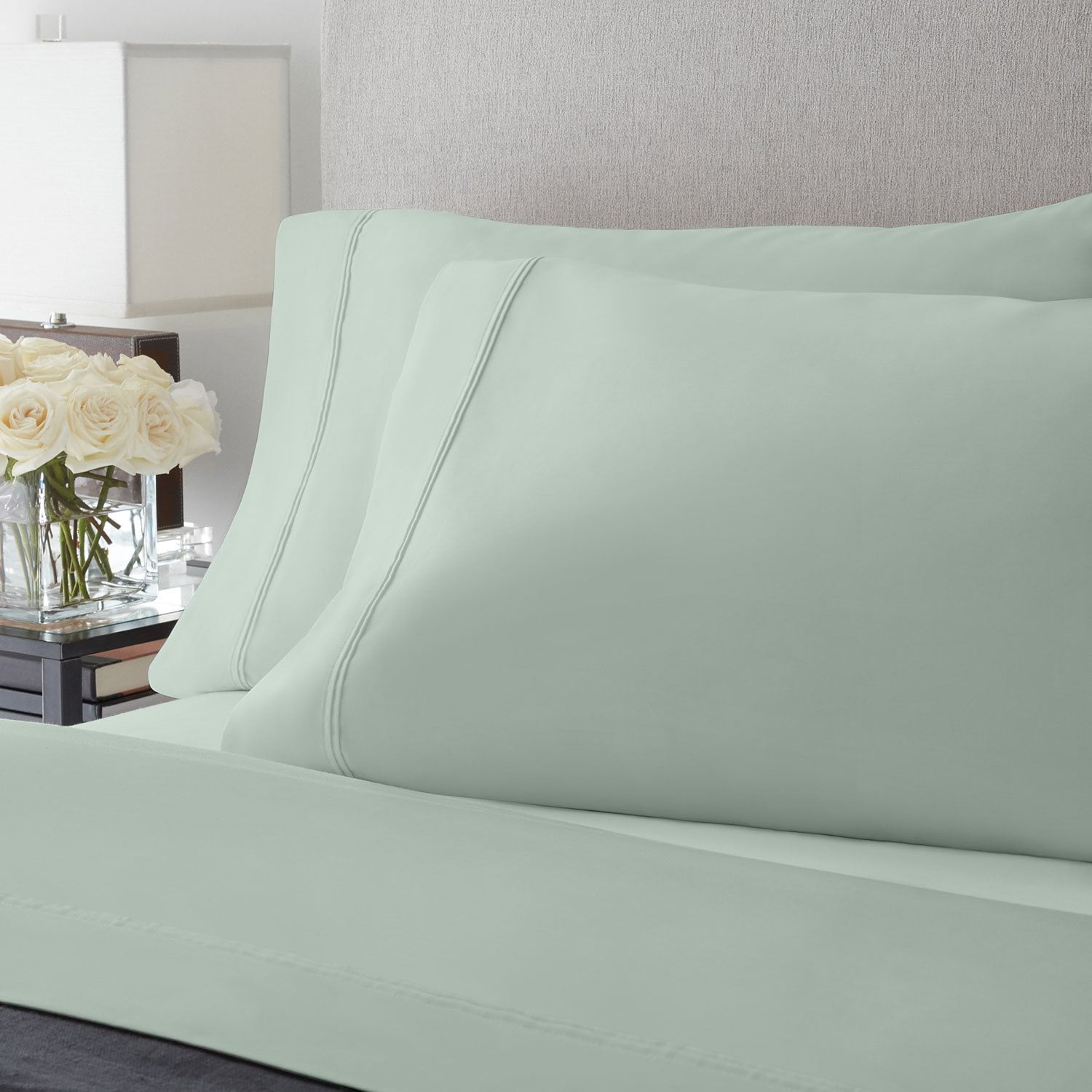 100% Egyptian Cotton 400 Thread Count Oxford / Housewife Pillow Cases Pack Of 2