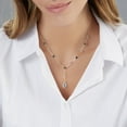 thumbnail image 4 of Round & Pear Cut Multi-Gemstone Lariat Necklace in 14K Gold, 4 of 5