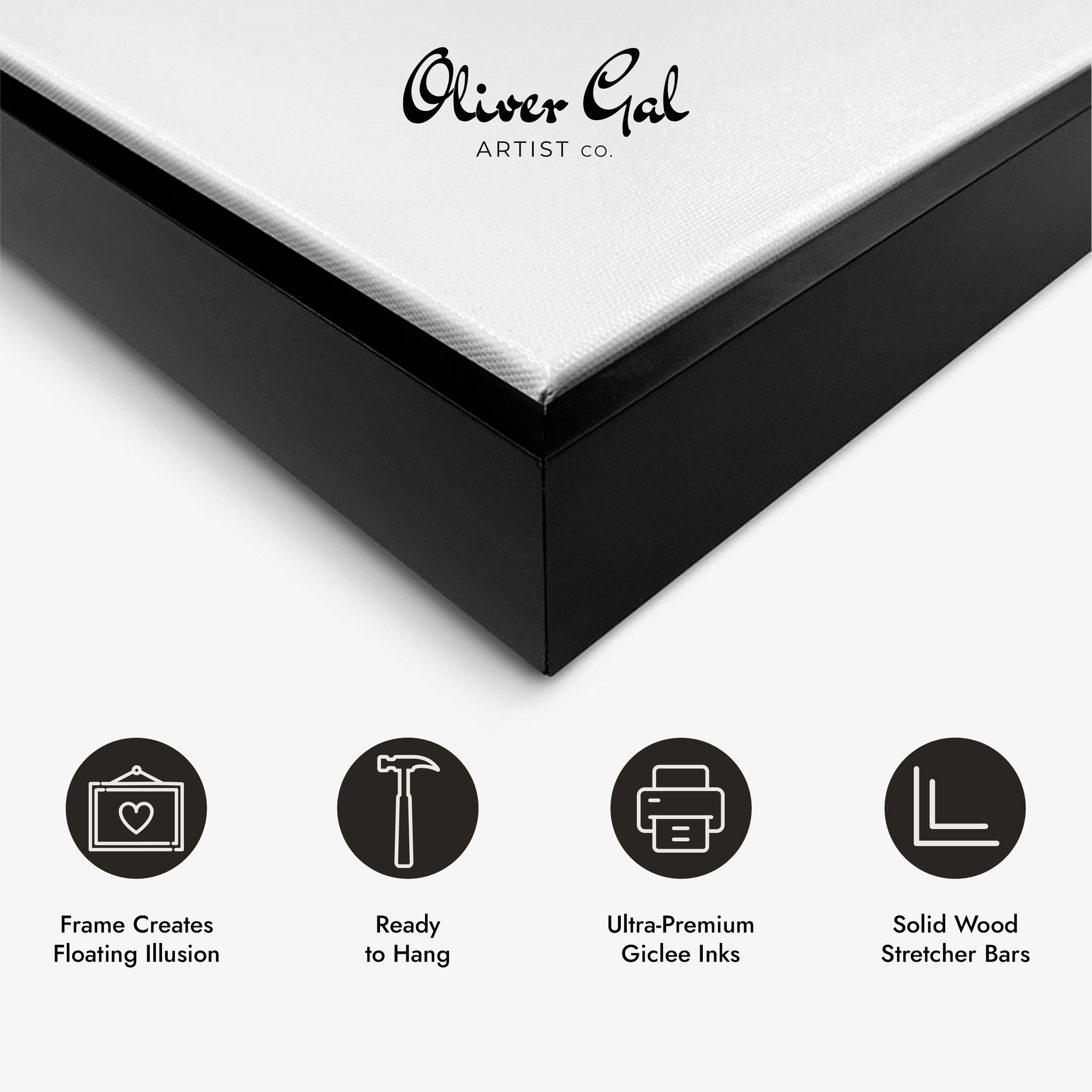 Spirals in Silver Minimal Canvas Print by Oliver Gal Prints