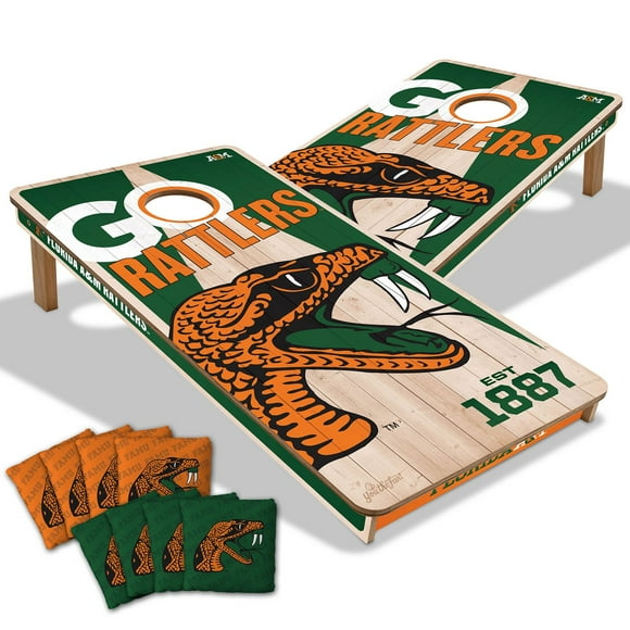 YouTheFan Florida A&M Rattlers 2'x4' Cornhole Board Set