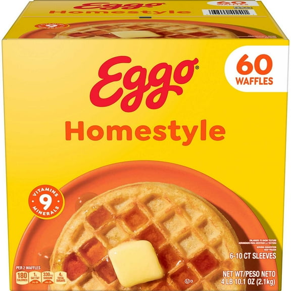 Eggo Homestyle Waffles, Frozen 60 ct.