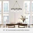 thumbnail image 6 of Hunter Devon Park with Clear Glass Chandelier Ceiling Light Fixture, 6 of 9