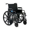 thumbnail image 5 of Medline Heavy Duty Wheelchair, 22" Seat, 500 lb Weight Capacity, Black, 5 of 5