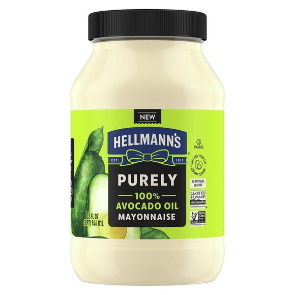 Hellmann's Purely 100% Avocado Oil Mayonnaise, 32 oz.