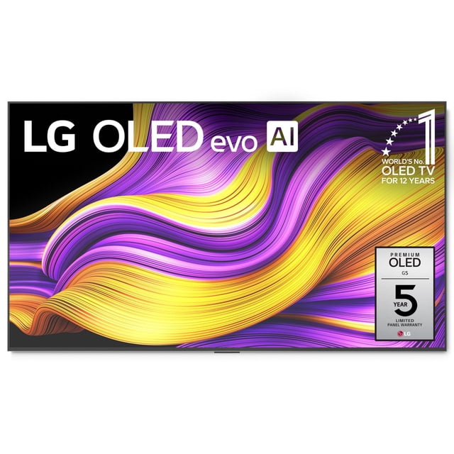 LG 65” Class G5 Series OLED evo AI Smart TV