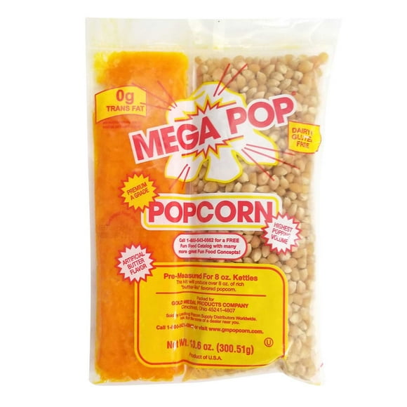 Gold Medal Mega Pop Popcorn Kit, 10.6 oz., 24 pk.