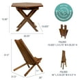 thumbnail image 4 of CleverMade Tamarack Outdoor Acacia Wood Patio Set, 7pc, 4 of 8