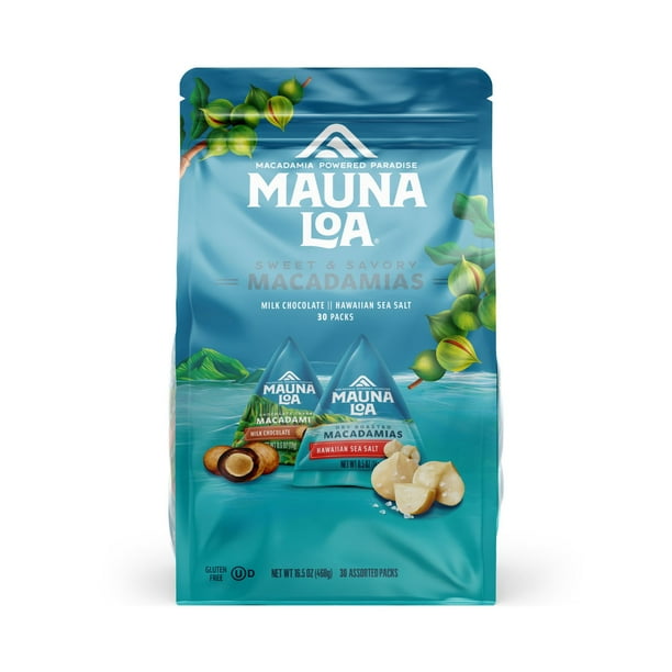 Mauna Loa Sweet and Savory Macadamias, Milk Chocolate and Hawaiian