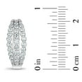 thumbnail image 3 of 1.0 CT. T.W. Diamond Hoop Earrings in 14K Gold, 3 of 4