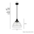 thumbnail image 4 of Hunter Cypress Grove with Clear Holophane Glass 1 Light Pendant Ceiling Light Fixture, 4 of 8