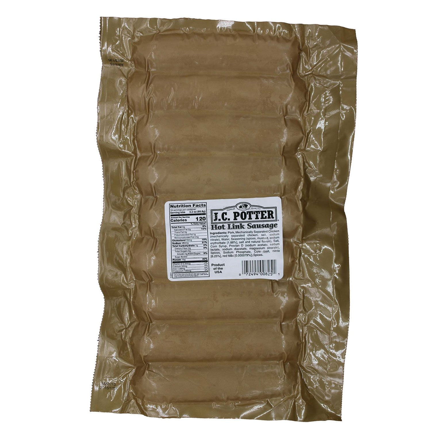 JC Potter Hot Links 54 oz. - Samsclub.com