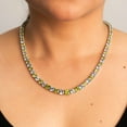 thumbnail image 6 of Graduated Gemstone Tennis Necklace in Sterling Silver, 6 of 8