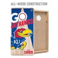 thumbnail image 3 of YouTheFan Kansas Jayhawks 2'x4' Cornhole Board Set, 3 of 6