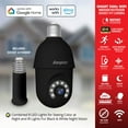 thumbnail image 7 of Energizer 2K Light Bulb Socket Security Camera with Socket Extension, 3pk., 7 of 8