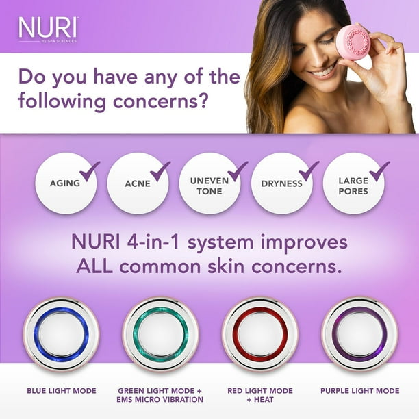 Spa Sciences NURI Facial Skincare and Mask Infuser, Pink