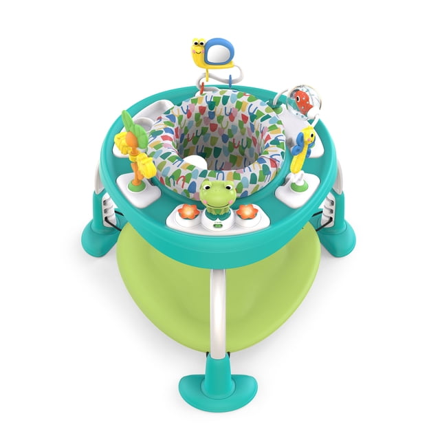 Bright Starts Playful Pond Bounce Bounce Baby 2-in-1 Activity Jumper & Table