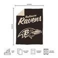 thumbnail image 5 of Logo Brands Baltimore Ravens Luxe Dreams Throw, 60" x 80", 5 of 6