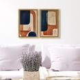 thumbnail image 3 of Blue and Cream Set Midcentury Abstract Canvas Print by Oliver Gal Prints, 3 of 4