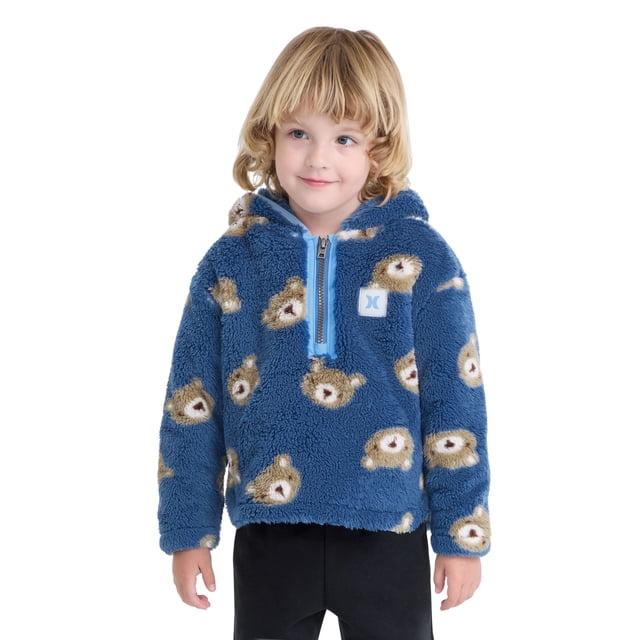 Hurley Toddler Boys Sherpa Quarter Zip