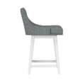 thumbnail image 13 of HH2 Home Upholstered Tapered Back Wood Adjustable Height Swivel Bar Stool, 13 of 19