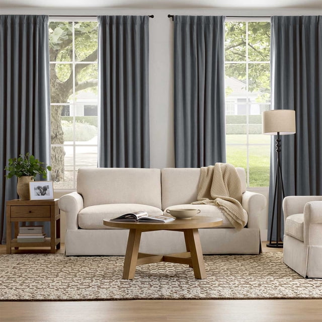 Member's Mark Brinkley Linen Rolled Arm Skirted Sofa