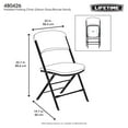 thumbnail image 17 of Lifetime Padded Commercial Folding Chair, 4 Pack, 17 of 17