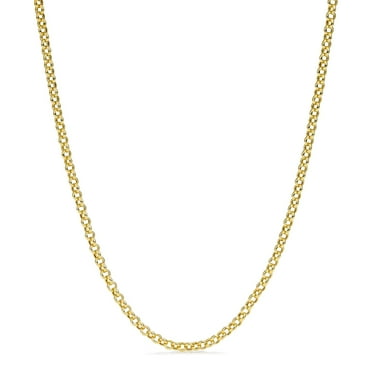 Rolo Link Chain in 14K Yellow Gold
