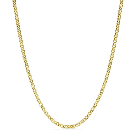 Rolo Link Chain in 14K Yellow Gold