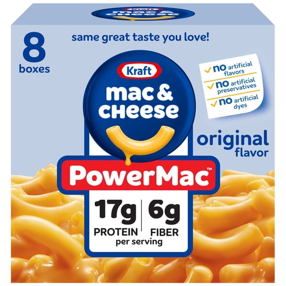 Kraft Power Mac Macaroni and Cheese Dinner, 7.25 oz., 8 pk.