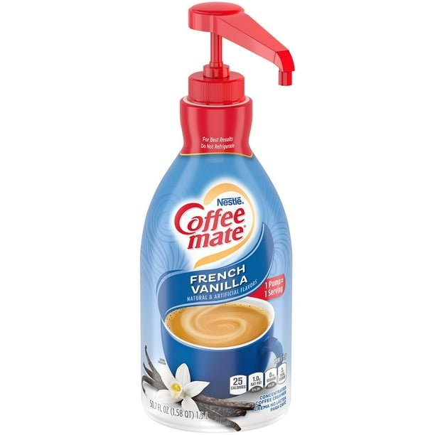 Nestle Coffee Mate Liquid Creamer Pump, French Vanilla, 50.7 fl. oz