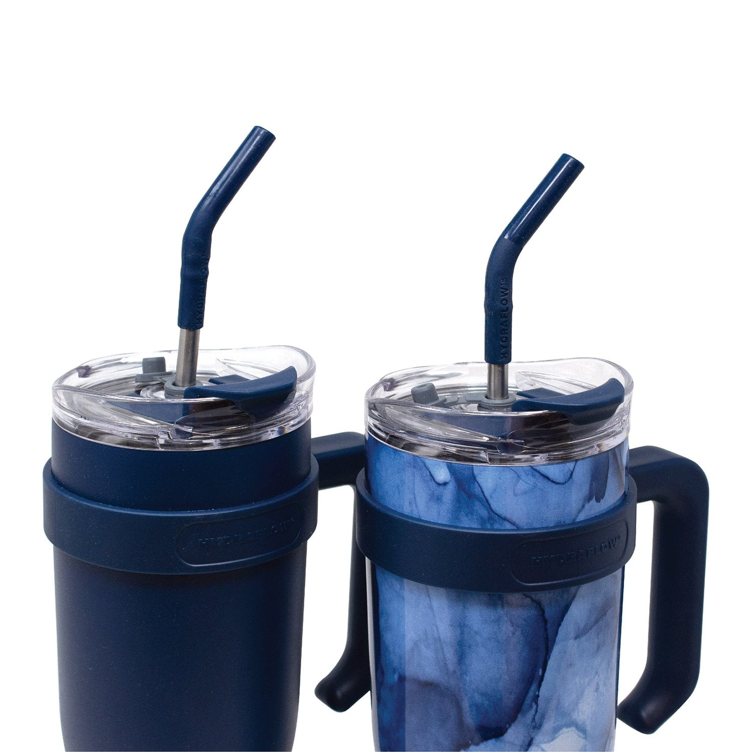 Hydraflow 40-Ounce Double Wall Stainless Steel Tumbler with Handle