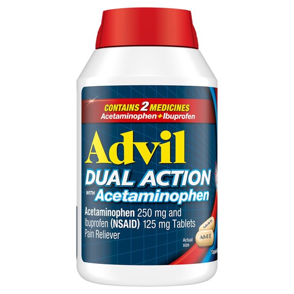 Advil Dual Action Coated Caplets w/ Acetaminophen, 240 ct.