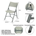 thumbnail image 5 of Hampden Furnishings Baldwin Collection 48" Blow Molded Plastic Round Folding Table with 4 Resin Folding Chairs, 5 of 9
