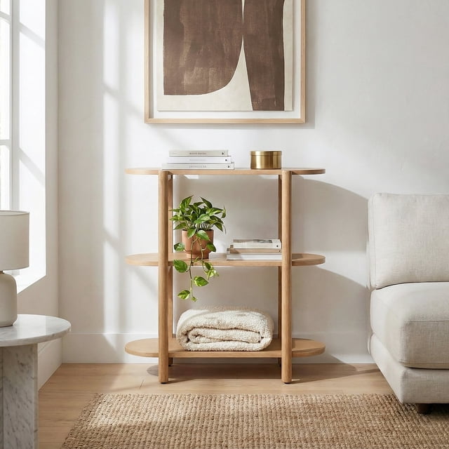 Bower Home Modern 60" Wood Bookcase