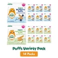 thumbnail image 1 of Little Bellies Puffs Variety Pack, Blueberry, Apple, & Cinnamon, 0.42 oz., 14 ct., 1 of 7