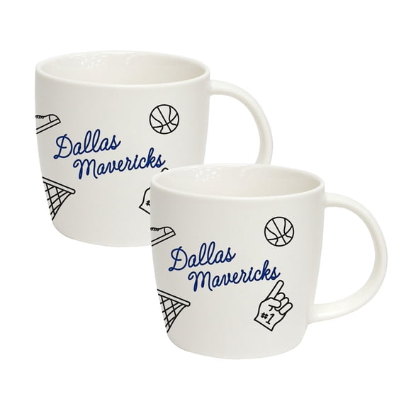 Logo Brands Dallas Mavericks 18oz Playmaker Mug Bundle